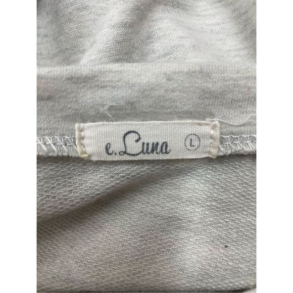 E. Luna T-shirt Dress with Ruffle Sleeve Size Large - Picture 4 of 9